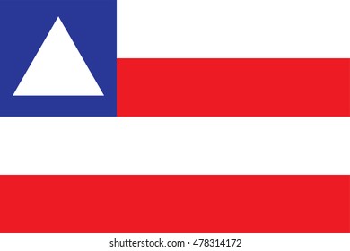 Bandera de Bahía, estado vector de Brasil