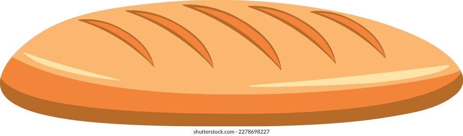 Vector bread element for design in flat style.