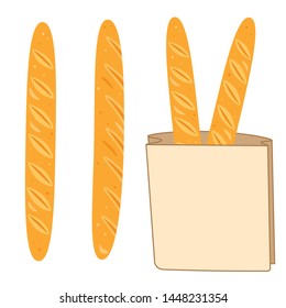 Vector bread. Fresh bakery. Cereal products. Illustrations for restaurant