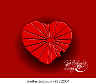 vector break heart design, vector illustration.