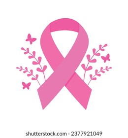 Vector breast cancer awareness month concept.