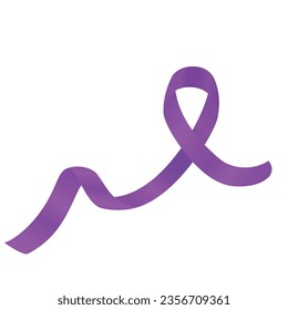 Vector breast cancer awareness with realistic ribbon