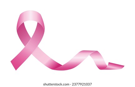 Vector breast cancer awareness ribbon background.