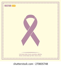 Vector breast cancer ribbon