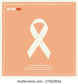 Vector breast cancer ribbon