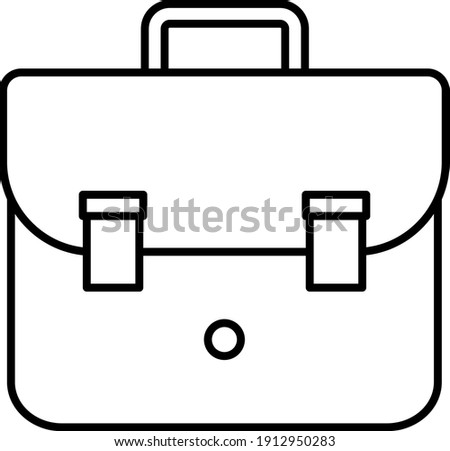 Vector Breifcase Outline Icon Design

