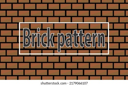 vector with brick pattern shape