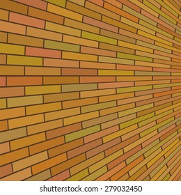 Vector Brick Texture. Red Brick Background. Old Brick Pattern