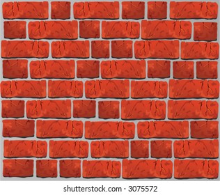 Vector brick wall