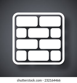 Vector Brick Wall Icon