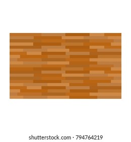 Vector brick wall made of brown bricks different colors. Flat design.