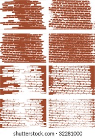 the vector brick wall set