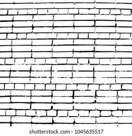 Vector Bricks and Stones texture. Abstract background, old brick wall. Overlay illustration over any design to create grungy vintage effect and depth. For posters, banners, retro and urban designs.