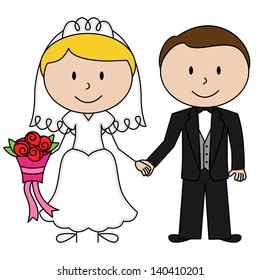 270 Just married stick Images, Stock Photos & Vectors | Shutterstock