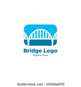 Vector of bridge connection logo for business.