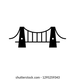 Vector Bridge Icon Stock Vector (Royalty Free) 1268518393