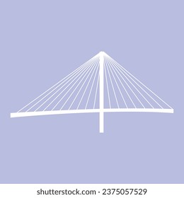 Vector bridge icon on white background.
