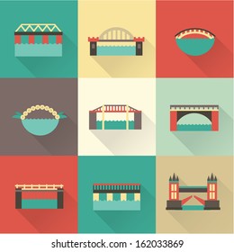 Vector Bridge Icon Set