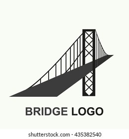 Vector Bridge Logo Bridge Symbol Icon Stock Vector (royalty Free 