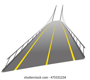 vector bridge silhouette symbol logo emblem outline illustration