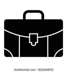 Vector Briefcase Glyph Icon Design
