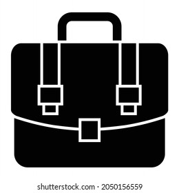Vector Briefcase Glyph Icon Design

