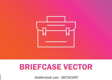 Vector of briefcase icon. Isolated on gradient color. Business theme. - Powered by Shutterstock - Get 15% off with code: PIKWIZARD15
