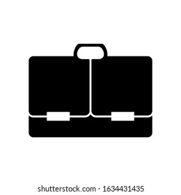 Vector briefcase icon on white background