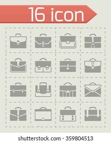 Vector Briefcase icon set