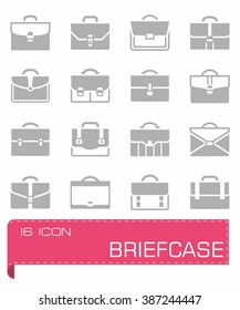 Vector Briefcase icon set