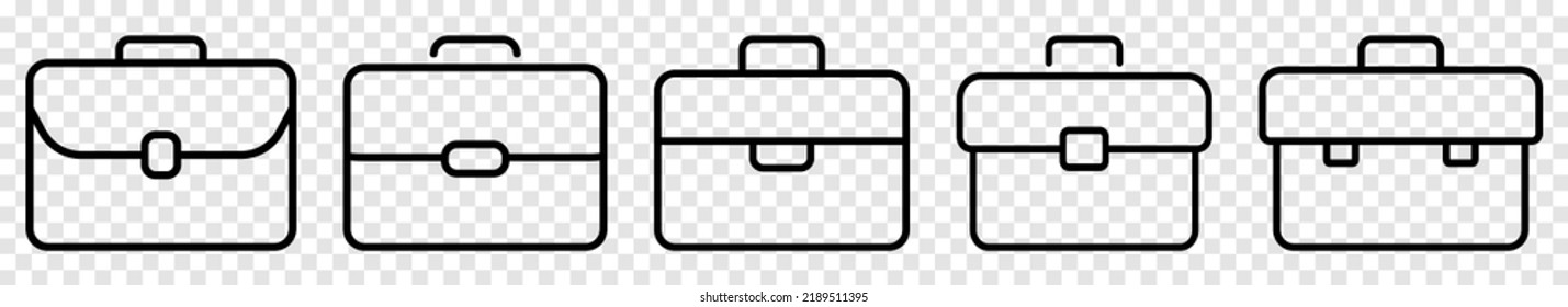 Juego de iconos del portapapeles del vector. Ilustración del vector aislada en fondo transparente