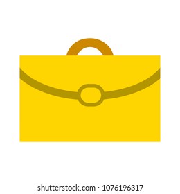 vector briefcase illustration, suitcase symbol - office portfolio isolated