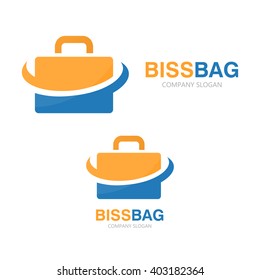 Vector briefcase logo design