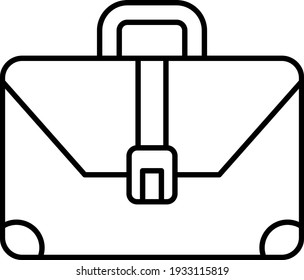 Vector Briefcase Outline Icon Design

