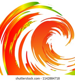 Vector - bright abstract colorful waves