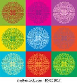 Vector bright abstract seamless background