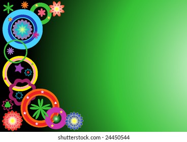 Vector bright background