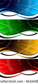 Vector bright banners; clip-art