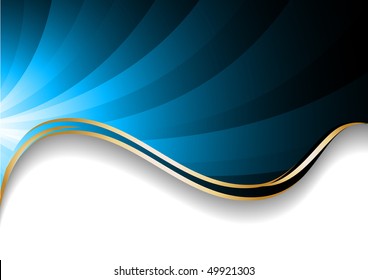 Vector bright blue background; clip-art