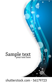 Vector bright blue background; clip-art