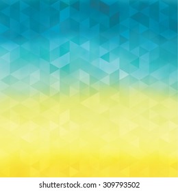 Vector bright colorful abstract background made of triangle elements.