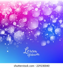 Vector bright colors winter snow. Abstract winter background. Creative llustration for New Year invitation, posters and banners. Colorful seasonal template.