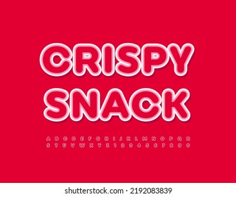 Vector Bright Emblem Crispy Snack Red Stock Vector (Royalty Free ...