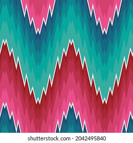 Vector bright flame stitch seamless pattern background.