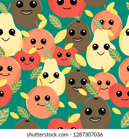 vector bright fruit pattern