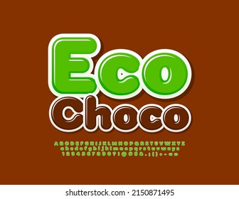 Vector Bright Logo Eco Choco Glossy Stock Vector (Royalty Free ...