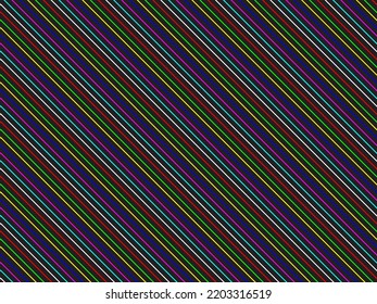 Vektor-Helle, mehrfarbige Neonlinien auf schwarzem Hintergrund. Kunstmuster der Hintergrundlinie.