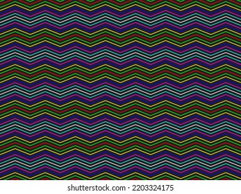 Vector Bright líneas de neón multicolor sobre un fondo negro. Patrones de arte de la línea de fondo.