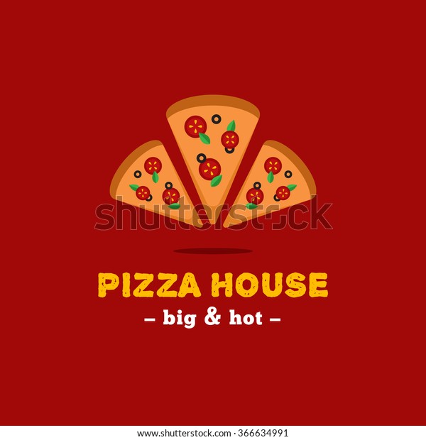 Vector Bright Pizza Restaurant Logo Brand Stock Vector (Royalty Free ...