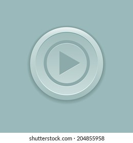 Vector bright play musical button